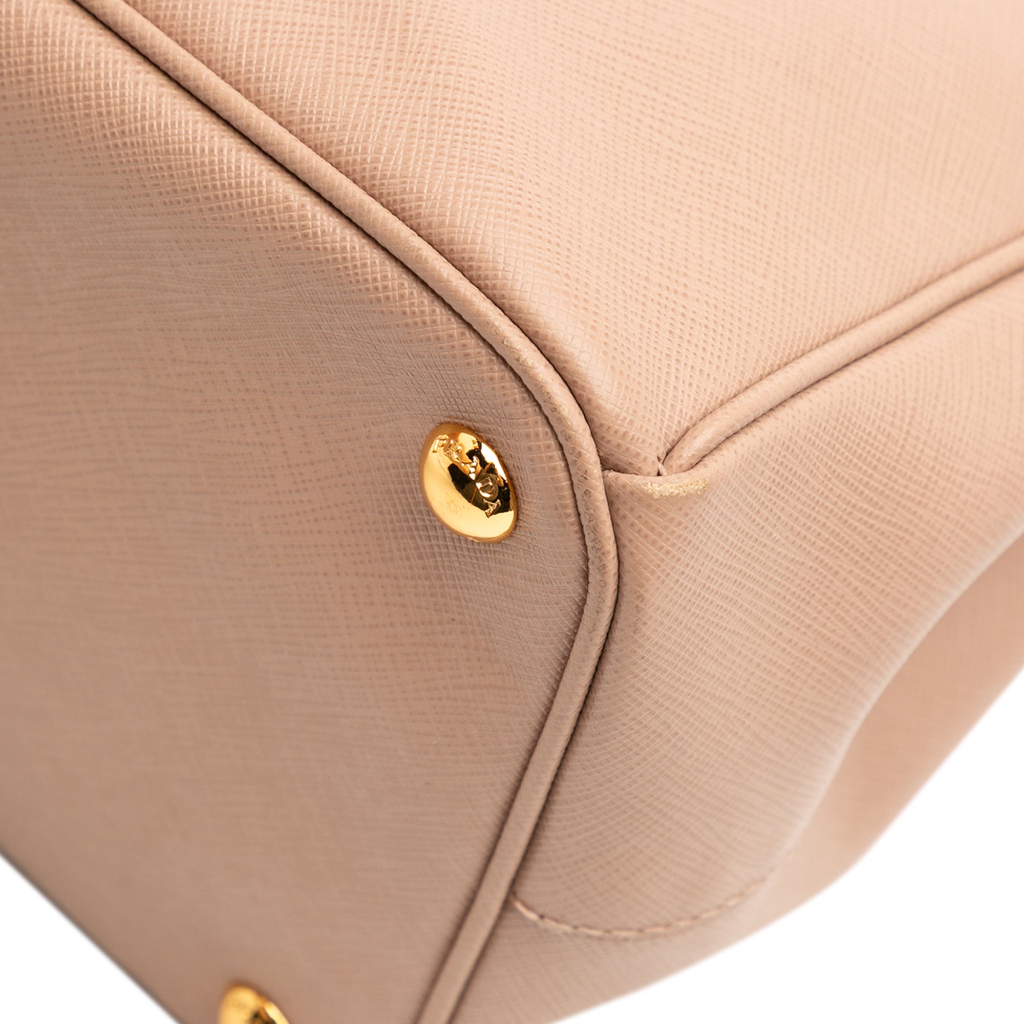 Large Saffiano Lux Galleria Double Zip Satchel