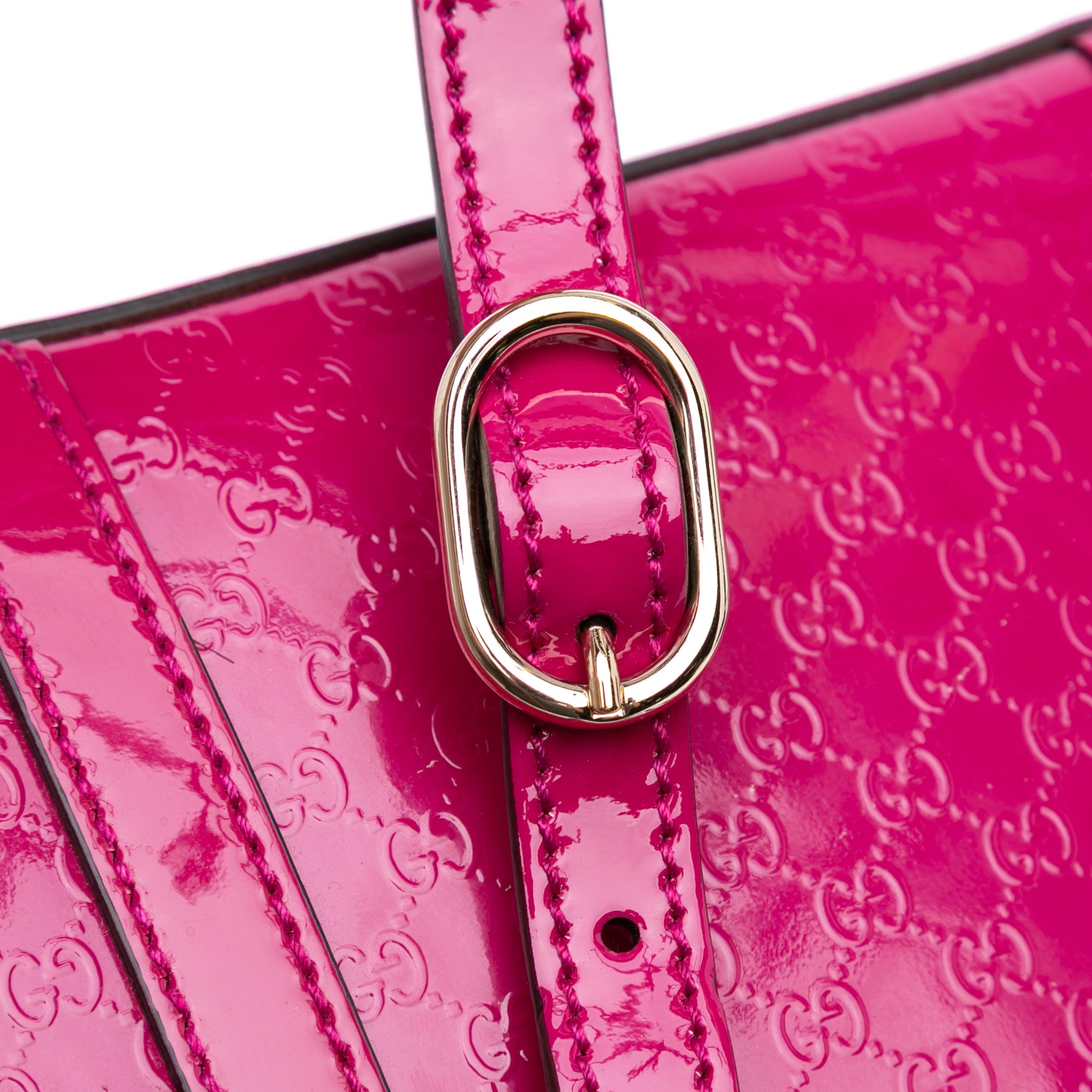 Medium Microguccissima Patent Nice Dome Satchel