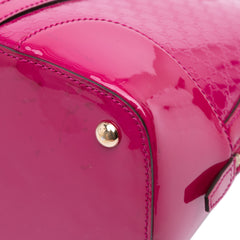 Medium Microguccissima Patent Nice Dome Satchel