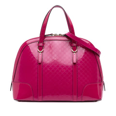 Medium Microguccissima Patent Nice Dome Satchel