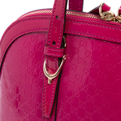 Medium Microguccissima Patent Nice Dome Satchel