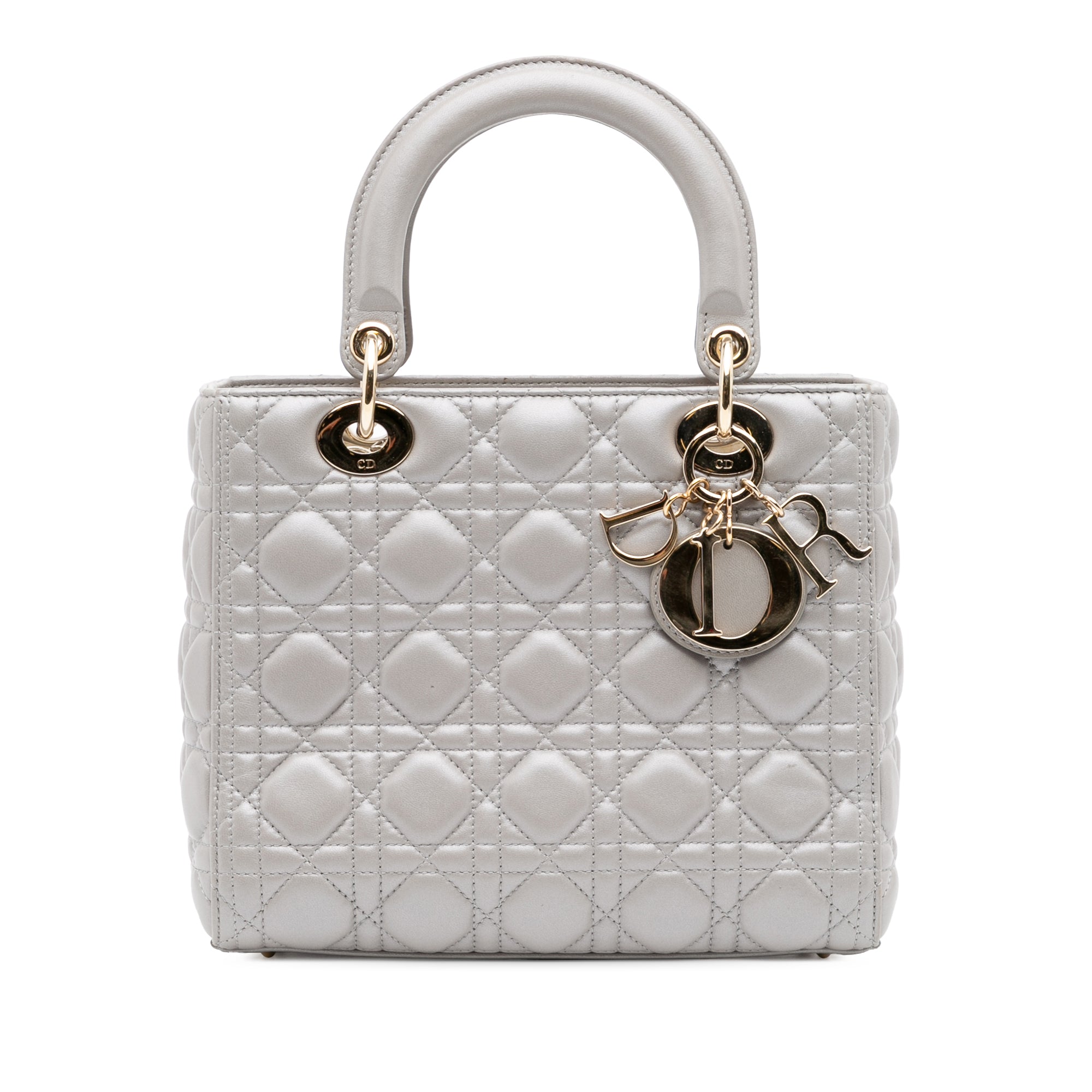 Medium Lambskin Cannage Lady Dior