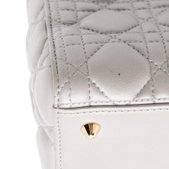 Medium Lambskin Cannage Lady Dior