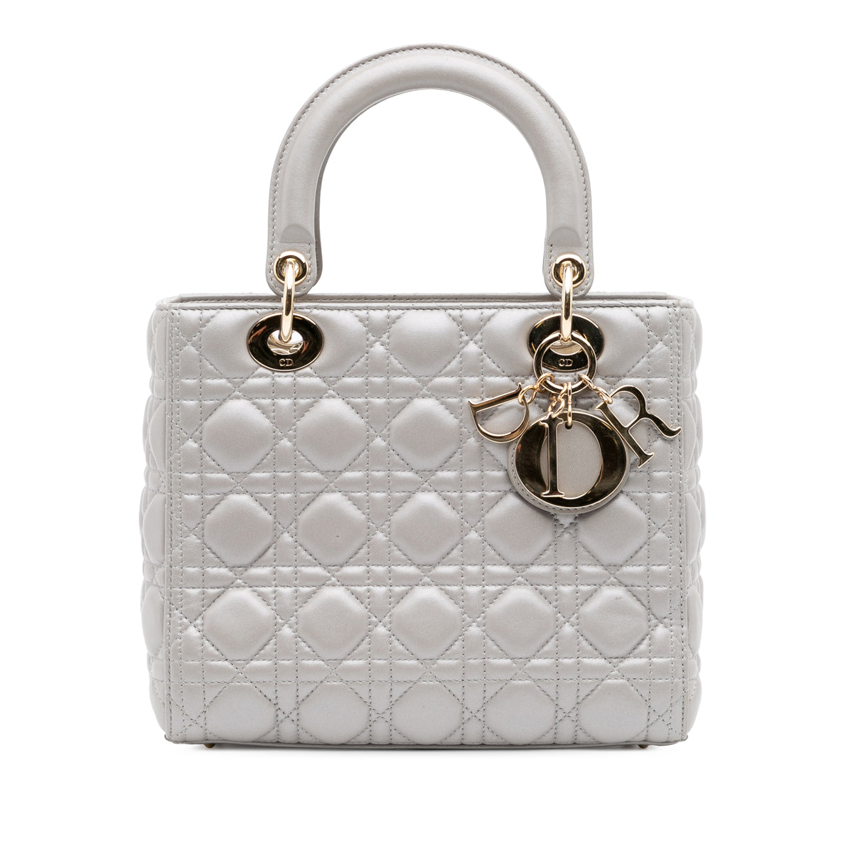 Medium Lambskin Cannage Lady Dior
