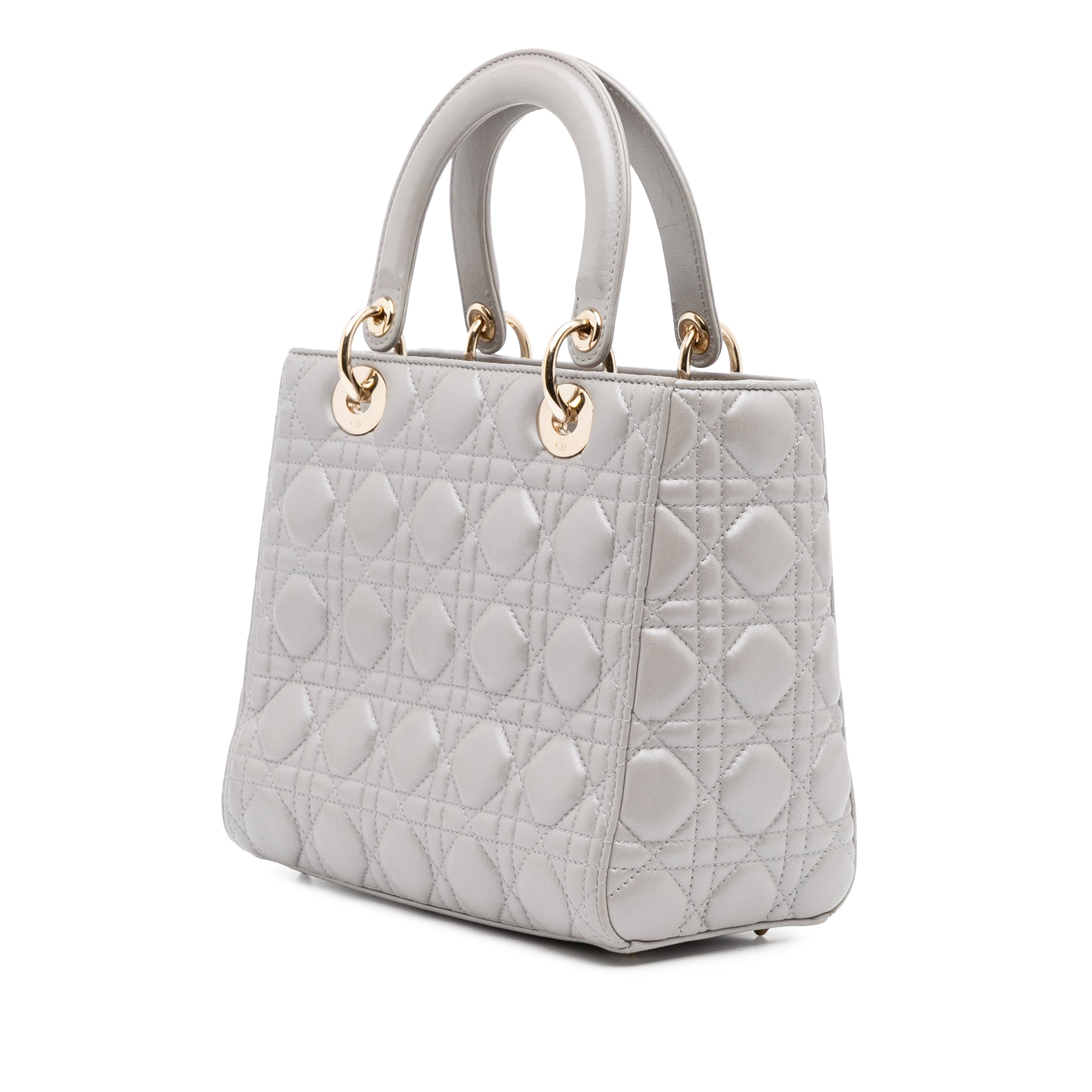 Medium Lambskin Cannage Lady Dior