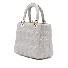 Medium Lambskin Cannage Lady Dior