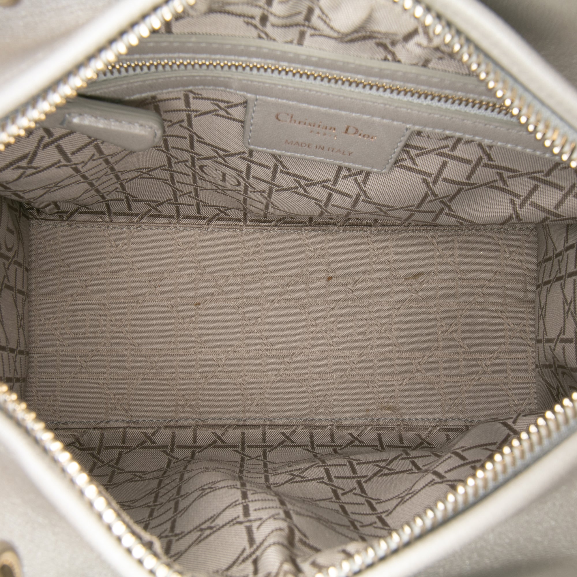 Medium Lambskin Cannage Lady Dior