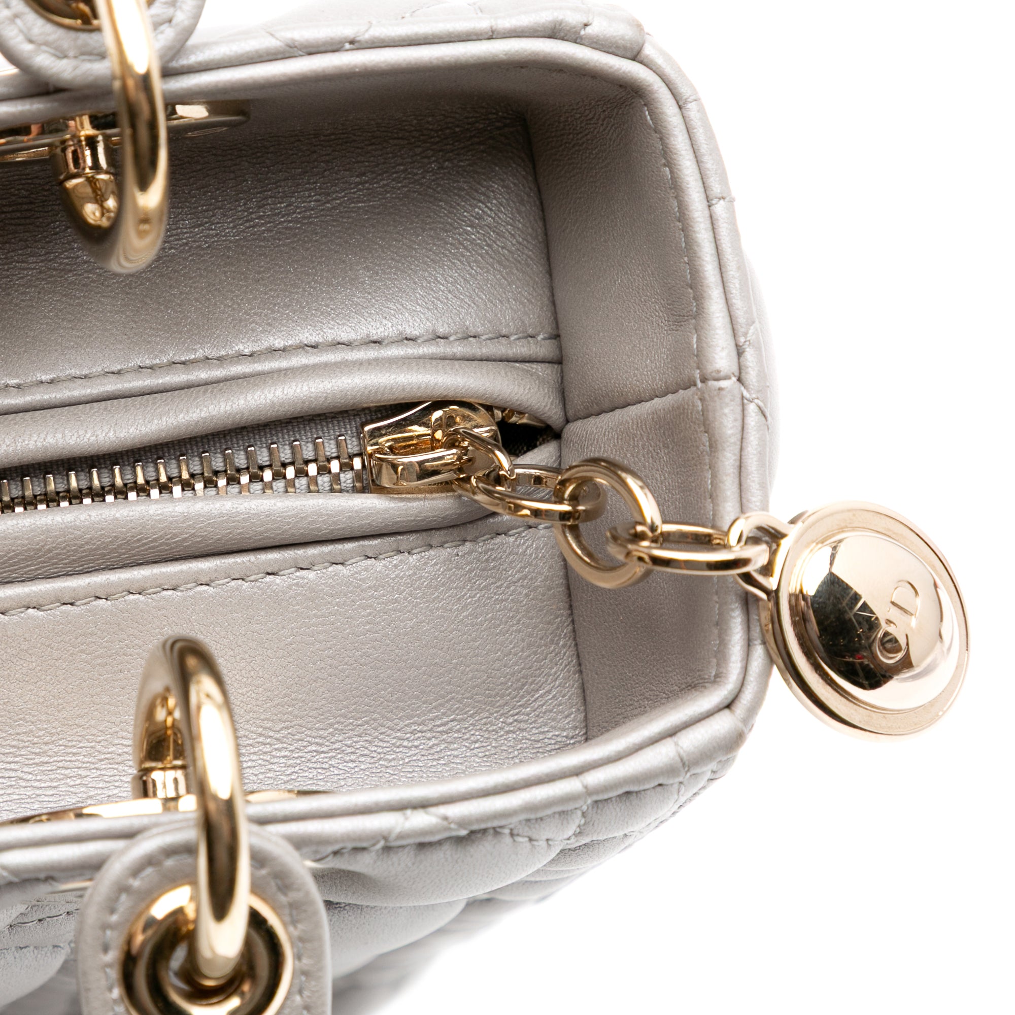 Medium Lambskin Cannage Lady Dior