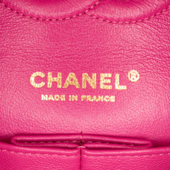 Medium Chevron Lambskin Double Flap