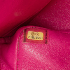 Medium Chevron Lambskin Double Flap