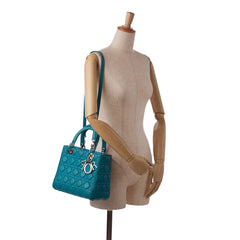 Medium Lambskin Cannage Lady Dior