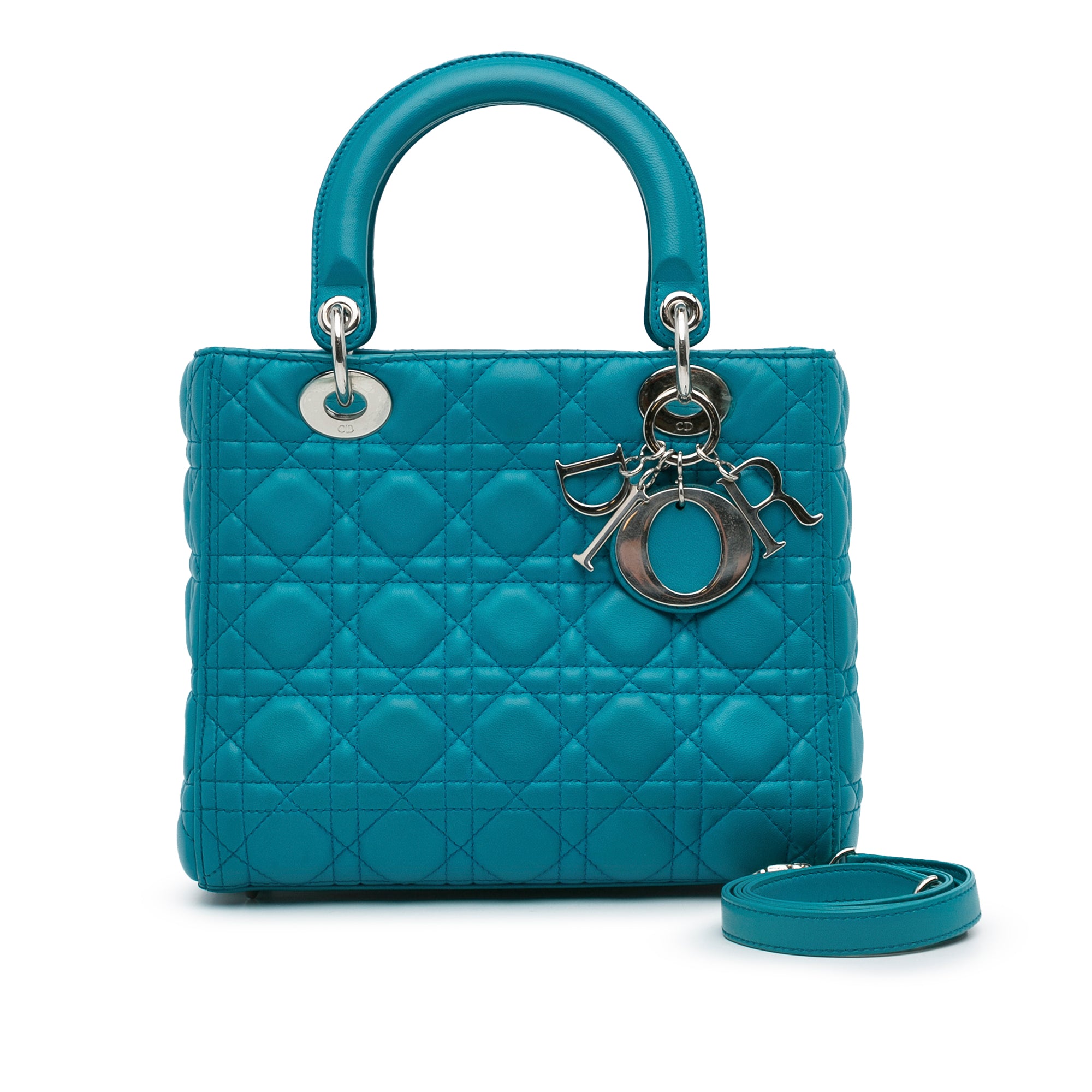 Medium Lambskin Cannage Lady Dior