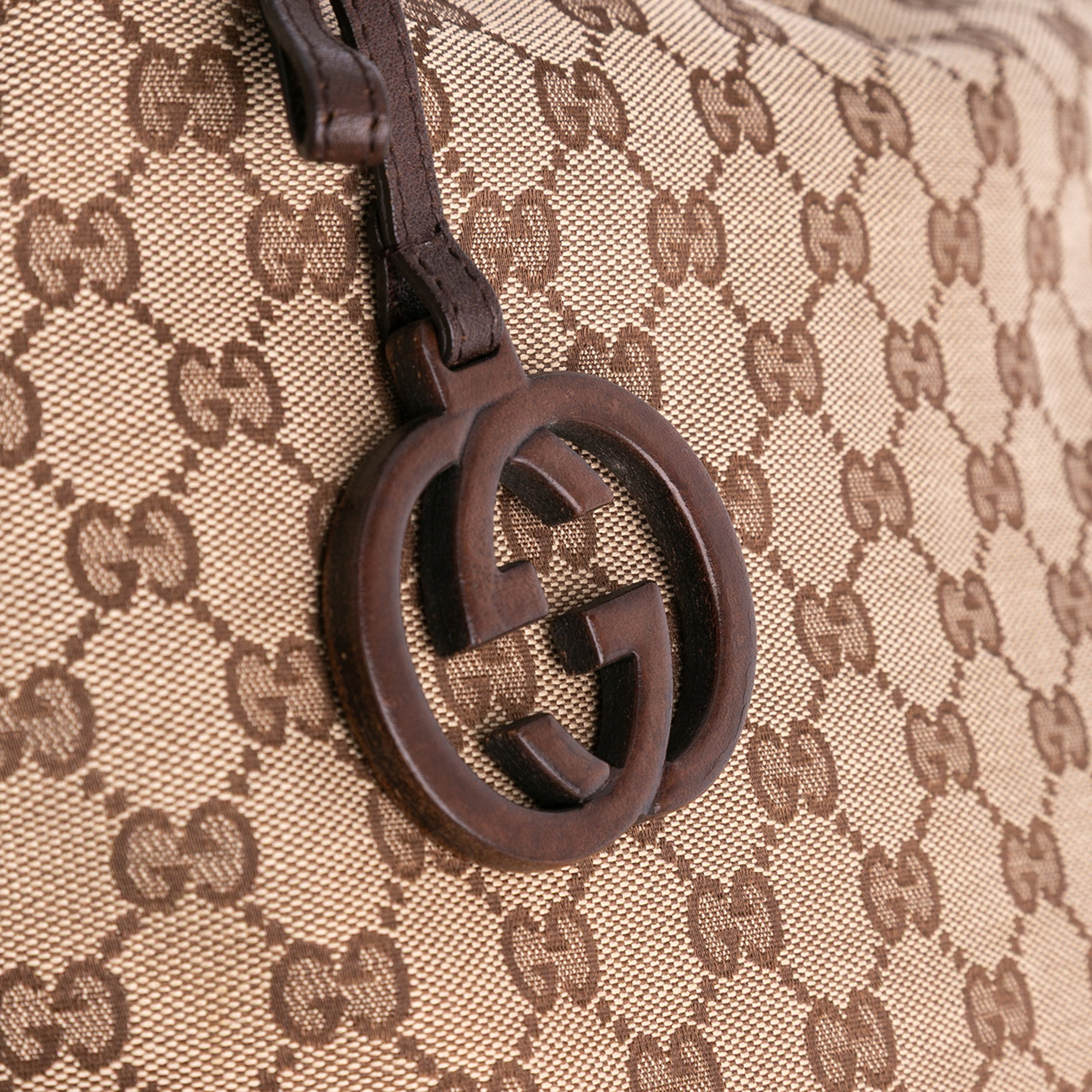 Large GG Canvas GG Charm Tote