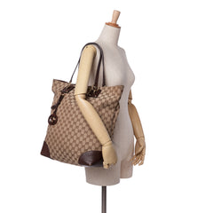 Large GG Canvas GG Charm Tote