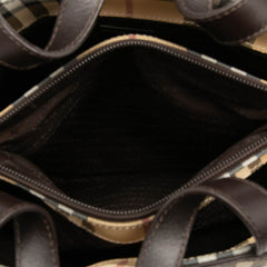 House Check Canvas Handbag