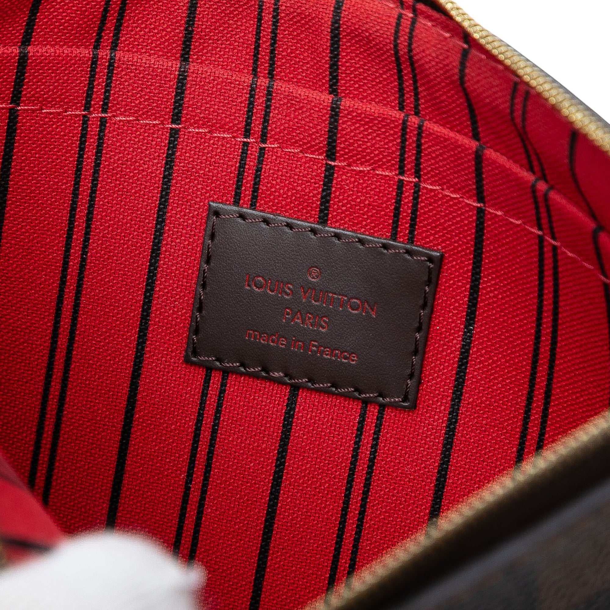 Damier Ebene Travel Patches Neverfull MM Pouch