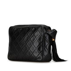 CC Quilted Lambskin Tassel Camera Bag