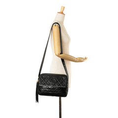 CC Quilted Lambskin Tassel Camera Bag