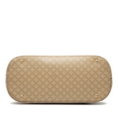 Macadam Coated Canvas Dome Satchel