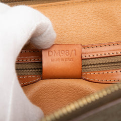 Macadam Coated Canvas Dome Satchel