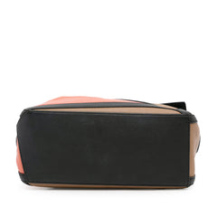 Small Calfskin Graphic Puzzle Satchel