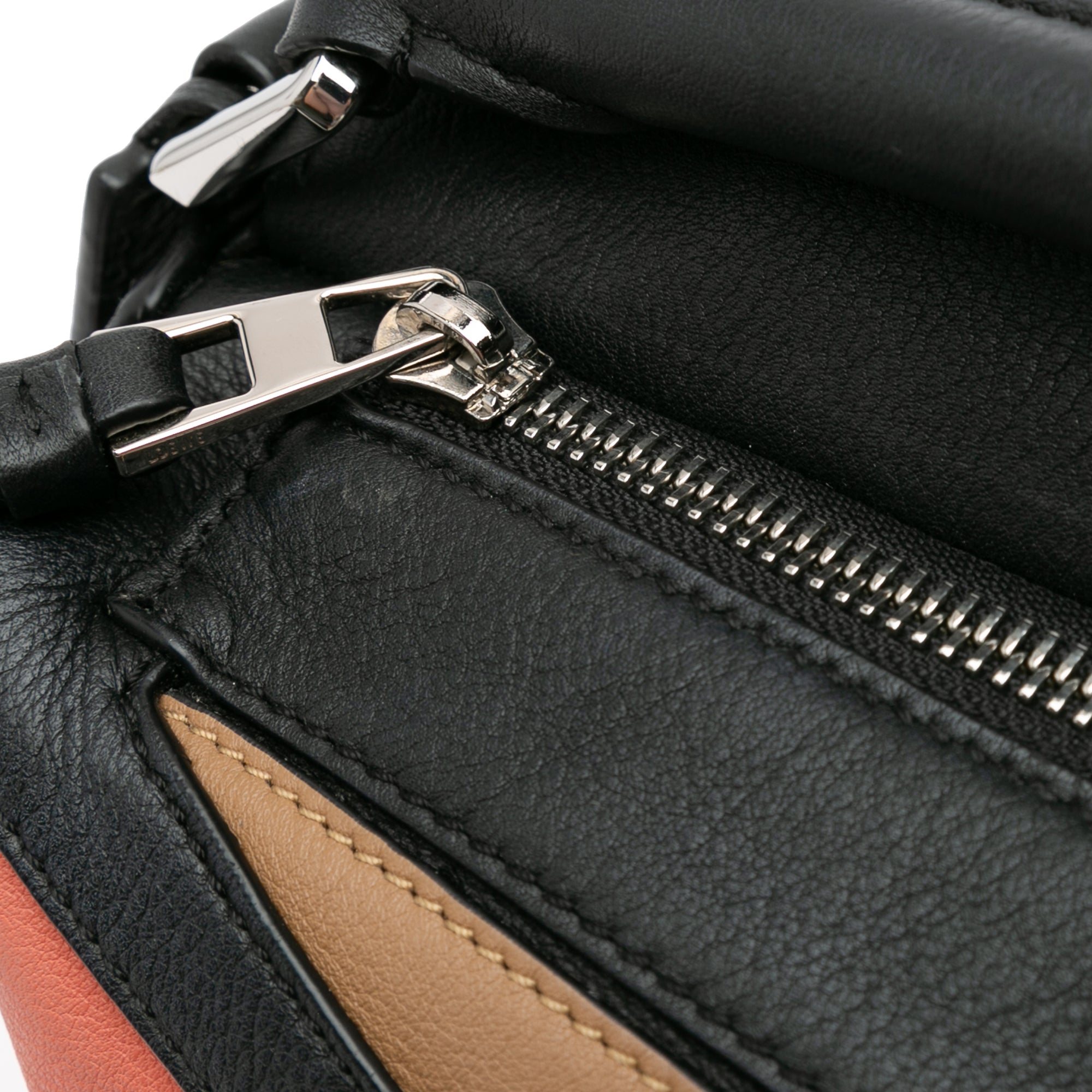 Small Calfskin Graphic Puzzle Satchel