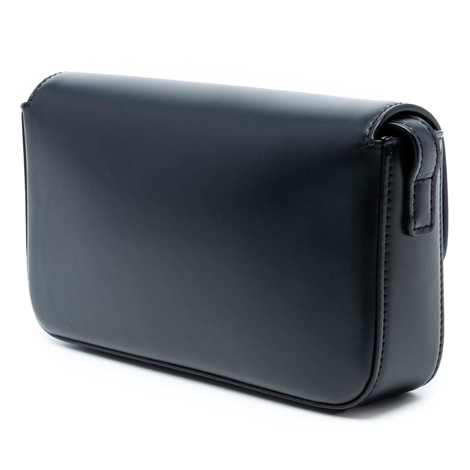 Shiny Calfskin Triomphe Claude Shoulder Bag