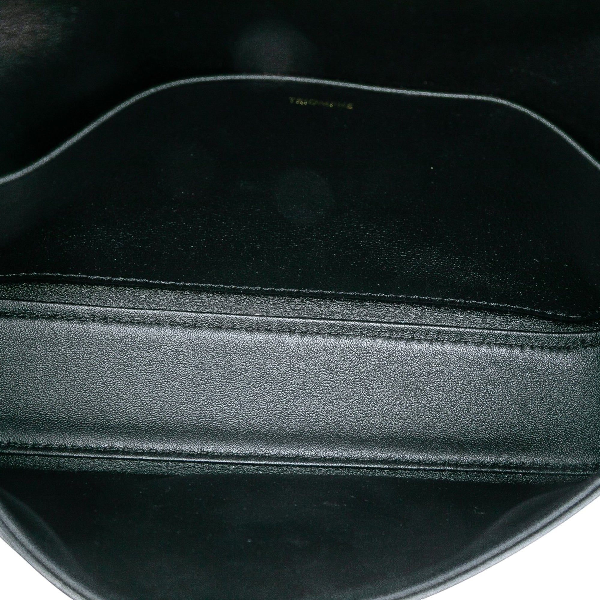 Shiny Calfskin Triomphe Claude Shoulder Bag