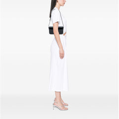 Shiny Calfskin Triomphe Claude Shoulder Bag