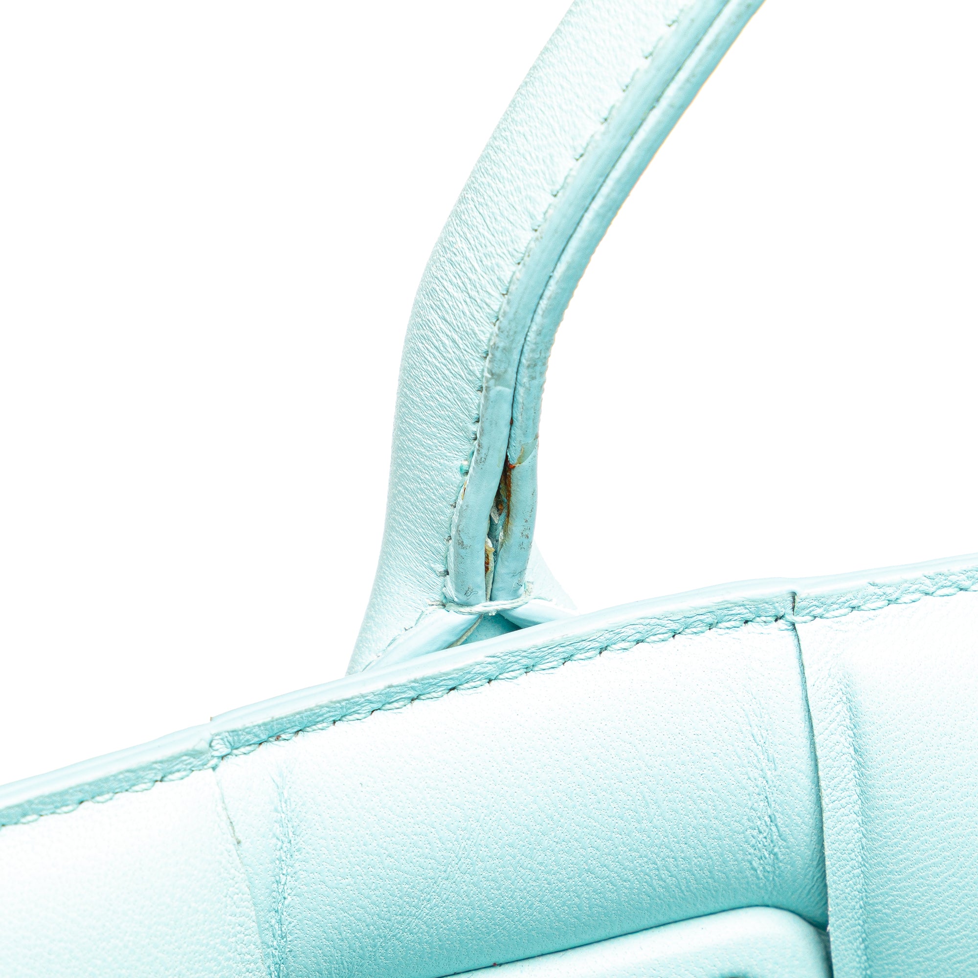 Large Lambskin Intreccio Padded Tote