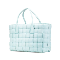 Large Lambskin Intreccio Padded Tote