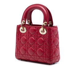 Mini Lambskin Cannage Lady Dior