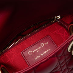 Mini Lambskin Cannage Lady Dior