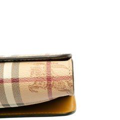 Haymarket Check Coated Canvas and Calfskin Loxley Crossbody