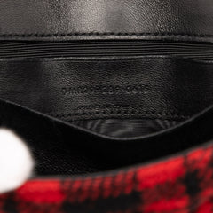 Baby Chevron Tartan Wool Monogram Classic Chain Bag