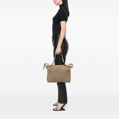Large GG Canvas Icon Bit Satchel
