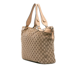 Large GG Canvas Icon Bit Satchel