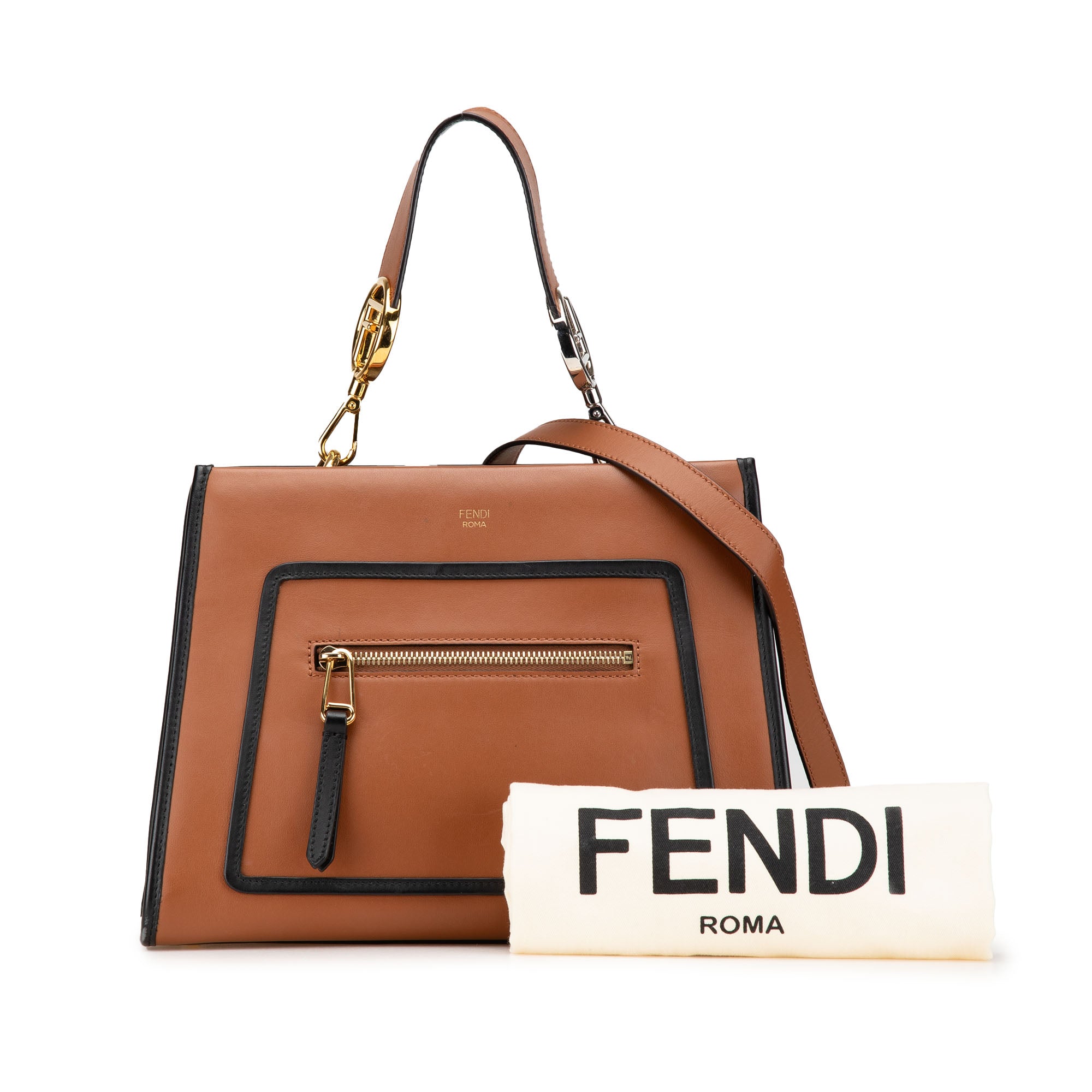 Small Leather Runaway Satchel