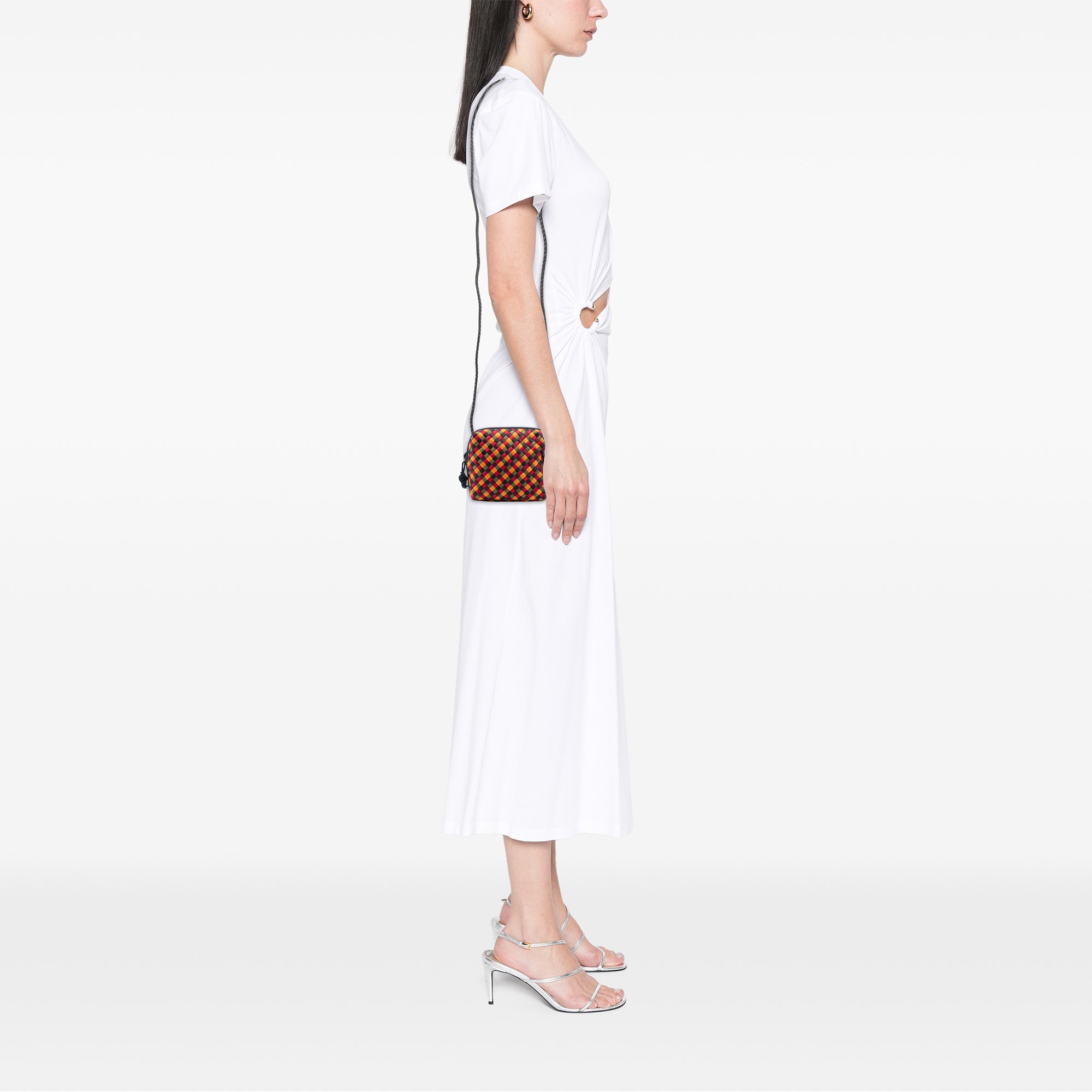 Mini Satin Intrecciato Multicolor Nodini Crossbody