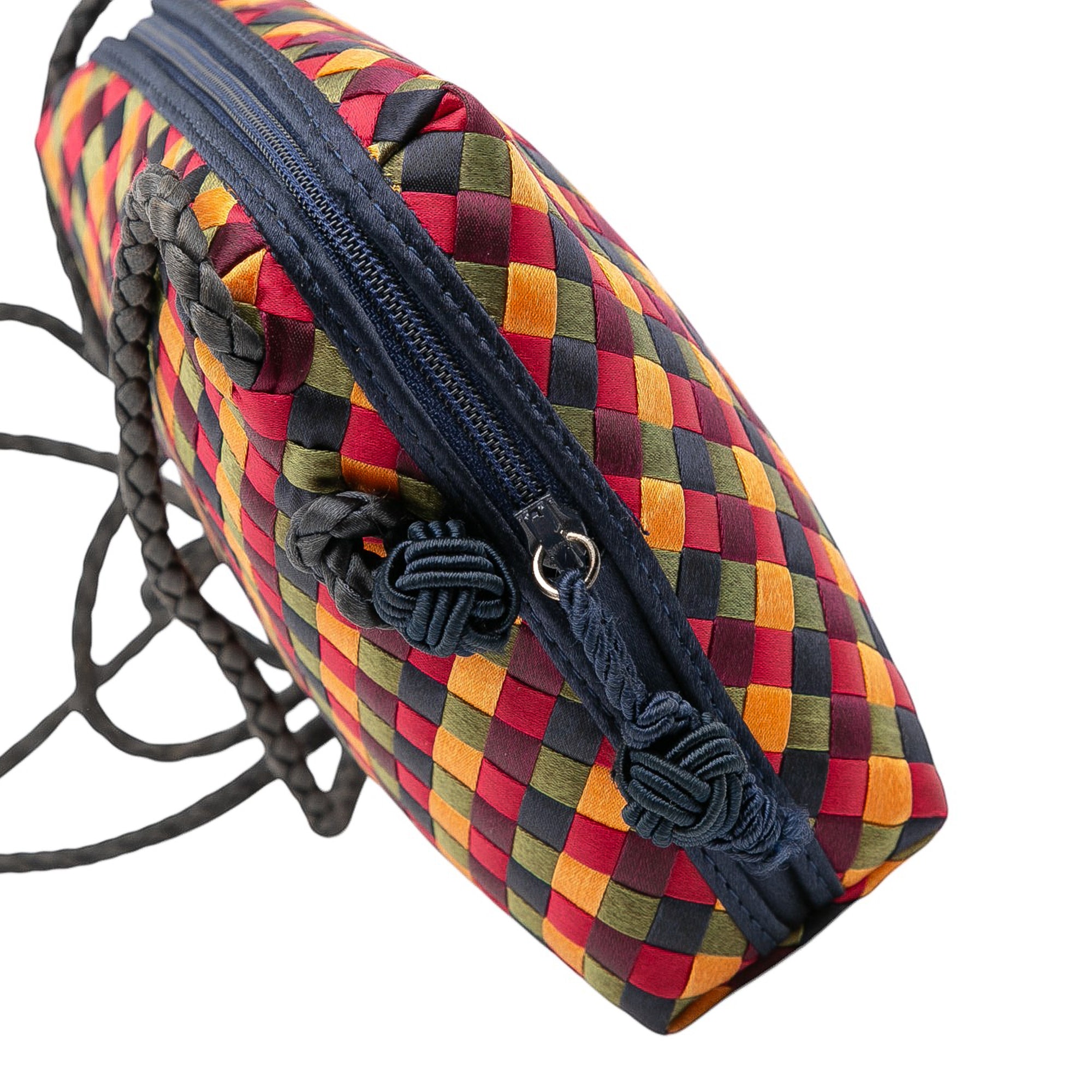 Mini Satin Intrecciato Multicolor Nodini Crossbody