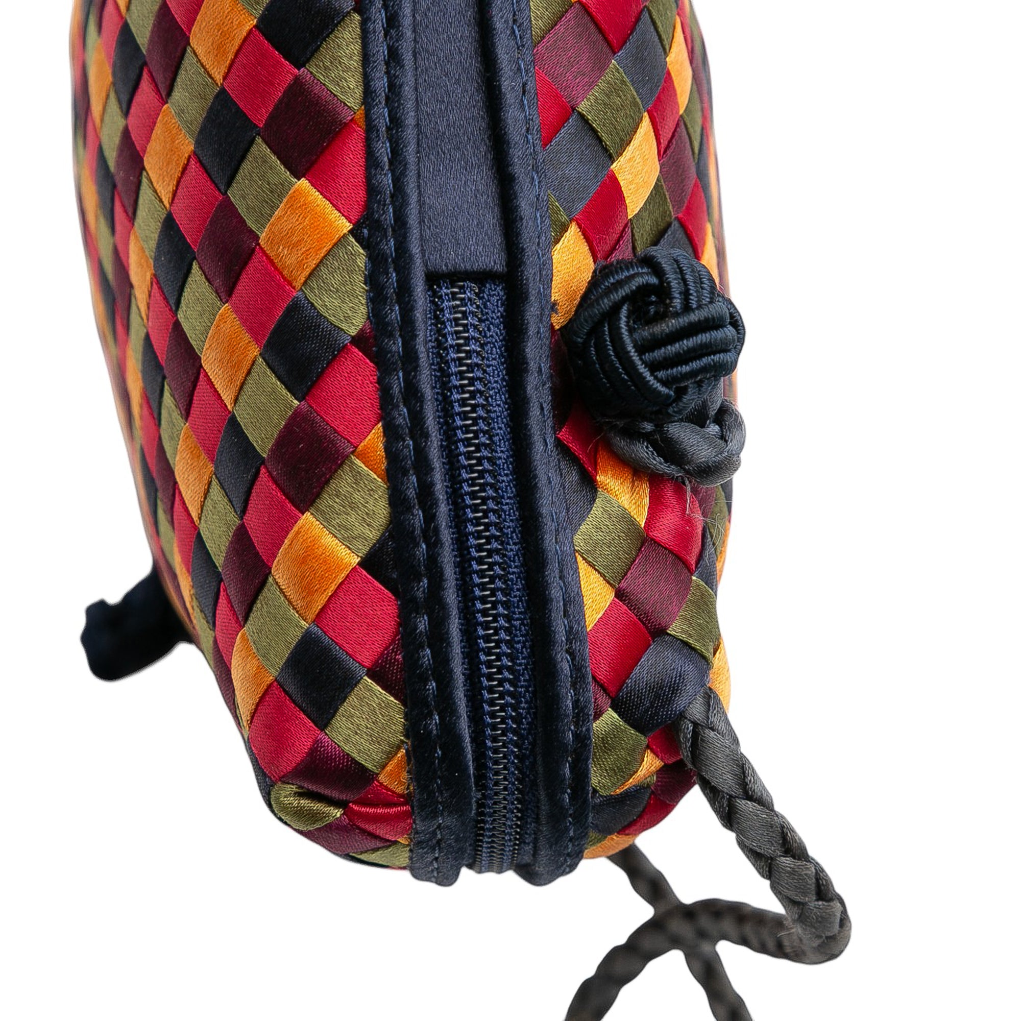 Mini Satin Intrecciato Multicolor Nodini Crossbody