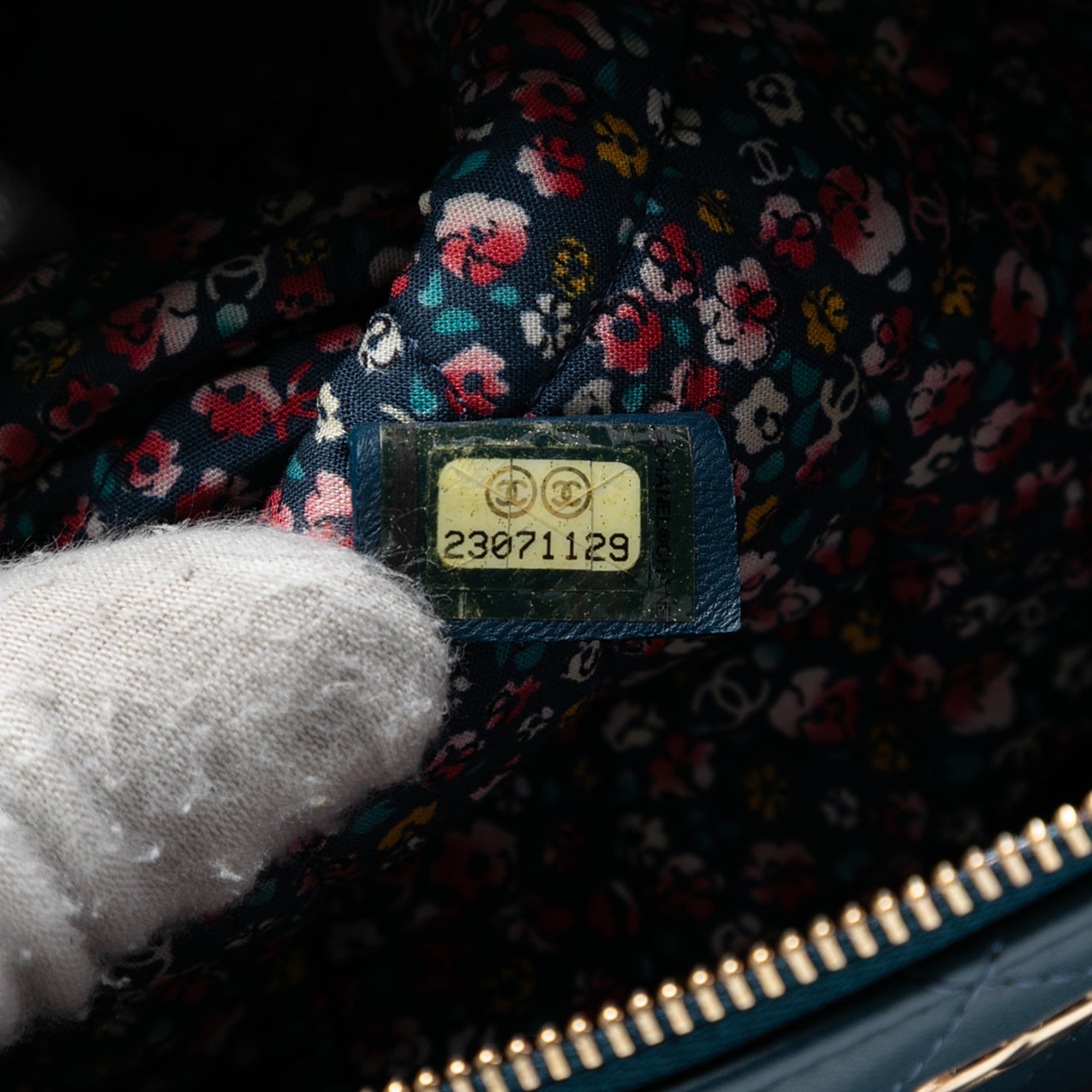 Large Quilted Lambskin La Habana O Case Clutch