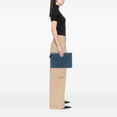 Large Quilted Lambskin La Habana O Case Clutch