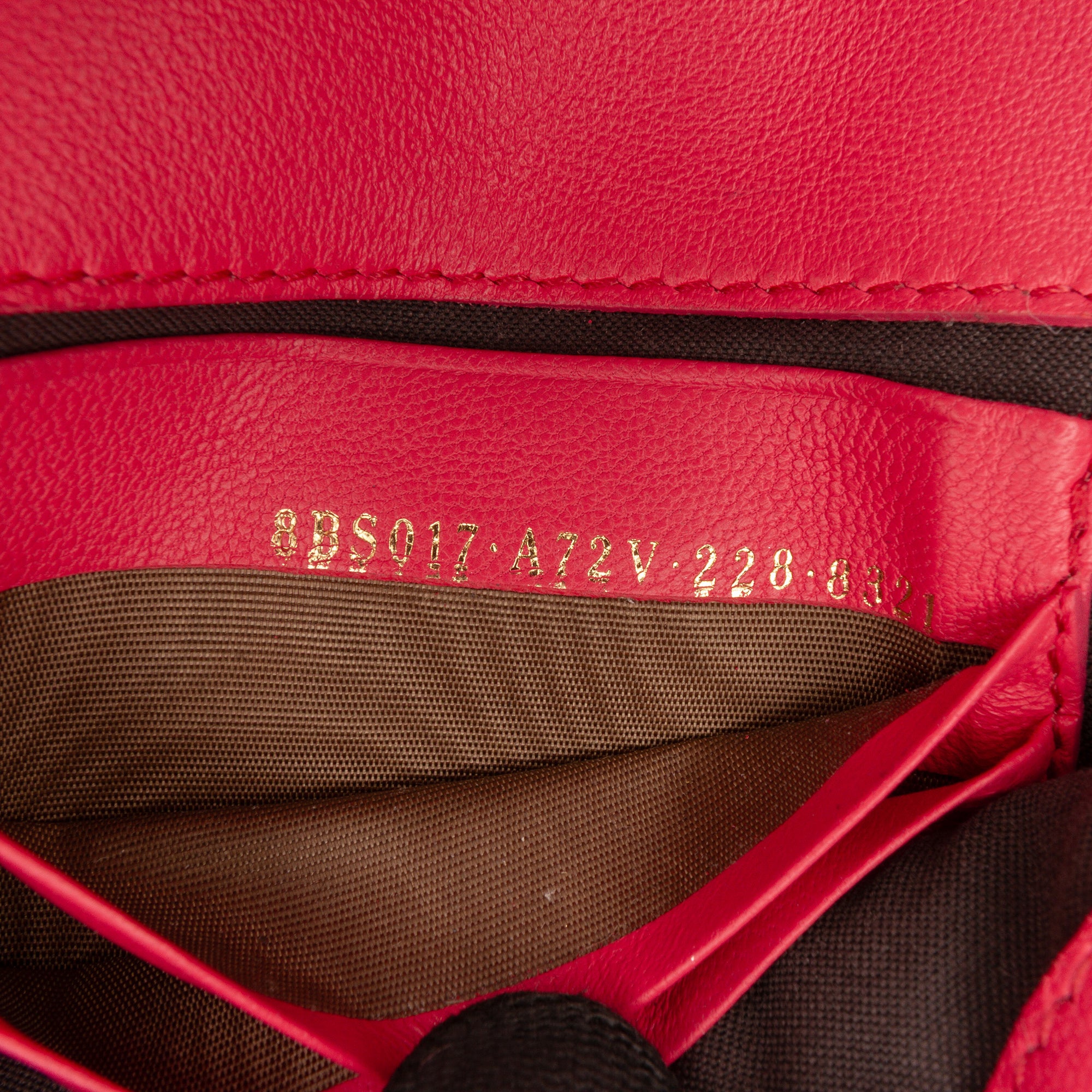 Mini Zucca Embossed Leather Baguette Satchel