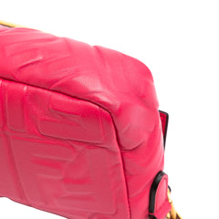 Mini Zucca Embossed Leather Baguette Satchel
