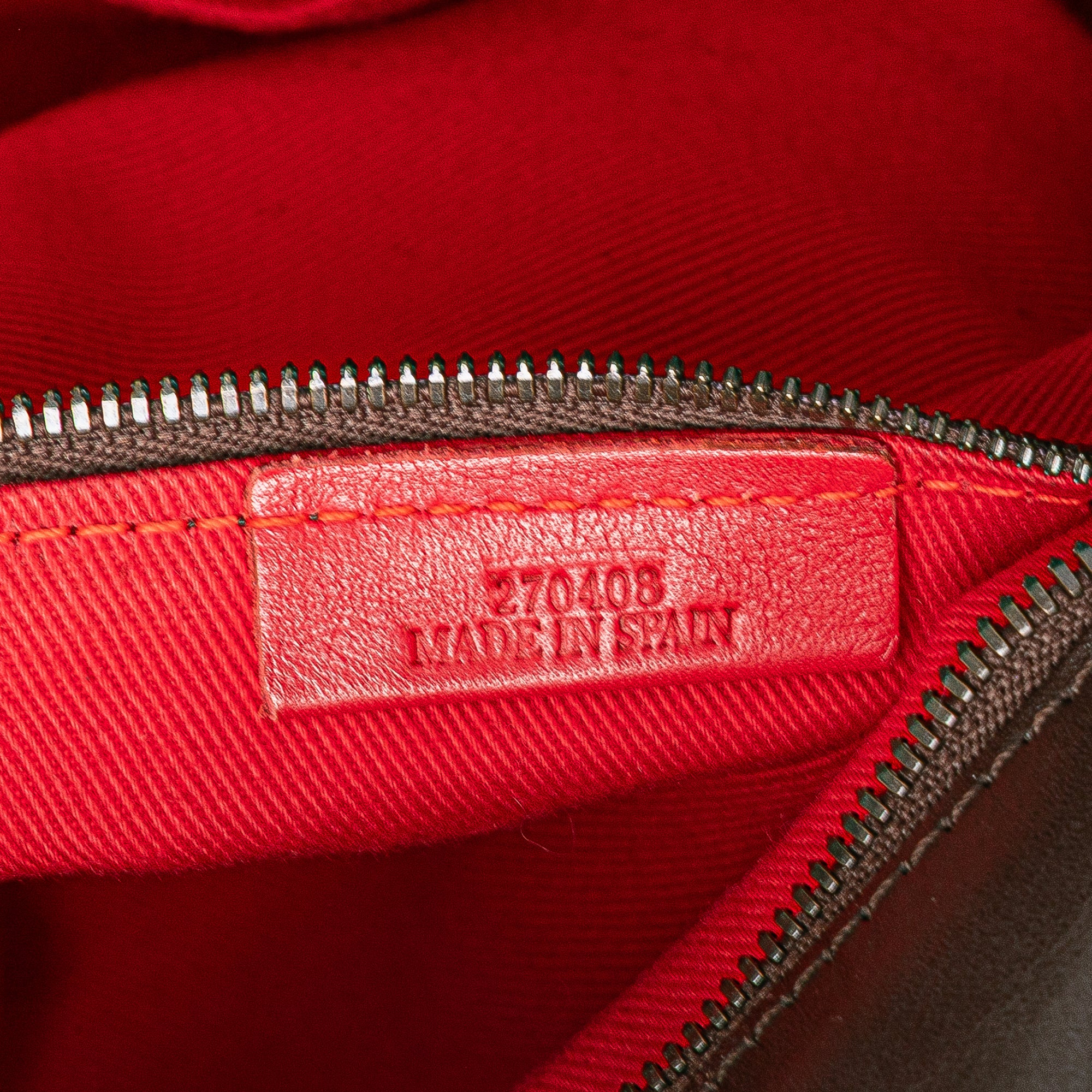 Anagram Canvas and Leather Shoulder Bag