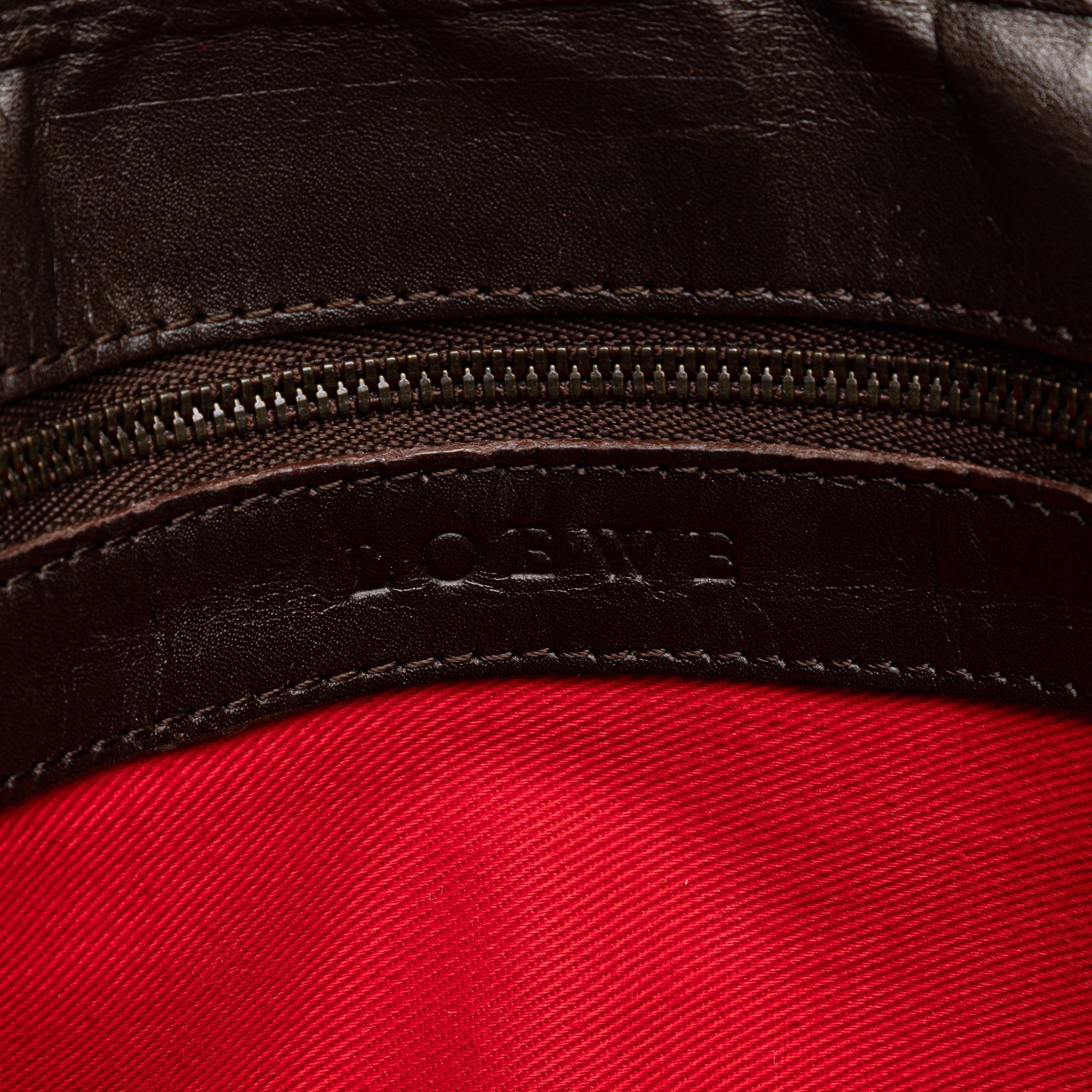 Anagram Canvas and Leather Shoulder Bag