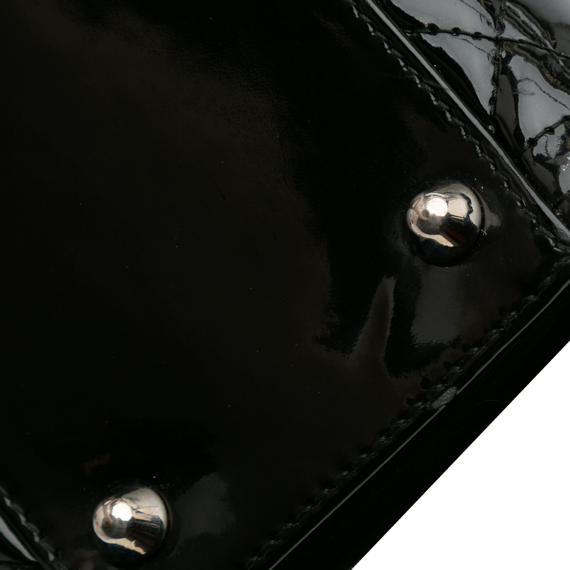Large Patent Cannage Lady Dior