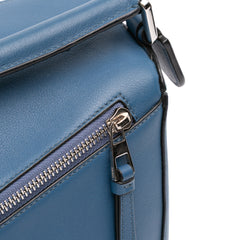 Medium Tricolor Calfskin Puzzle Satchel