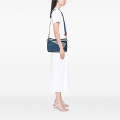 Medium Tricolor Calfskin Puzzle Satchel